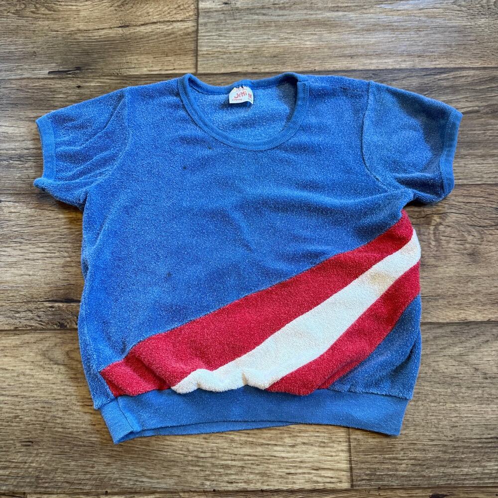 Vintage 70s JCPenney Terry Cloth Baby Tee